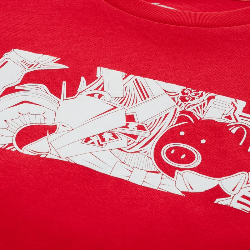 Li-Ning женские спортивные футболки из 100% хлопка дышащие удобные с принтом