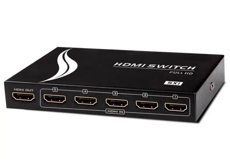 5 портов HDMI 1.4b переключатель в 1 с автоматическим ИК-пультом дистанционного