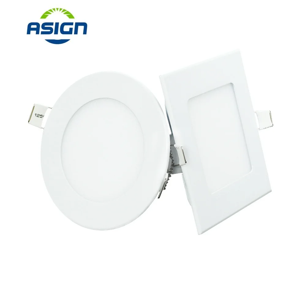 Светодиодная панель 3 Вт 4 6 9 12 15 Smd2835 ультратонкая круглая квадратная светильник