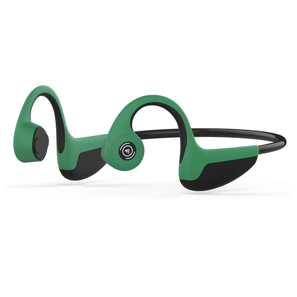 Green Bluetooth 5,0 Swan Z8 беспроводной костной проводимости наушники Открытый Спорт гарнитура с микрофоном гарнитуры громкой связи - Цвет: Green
