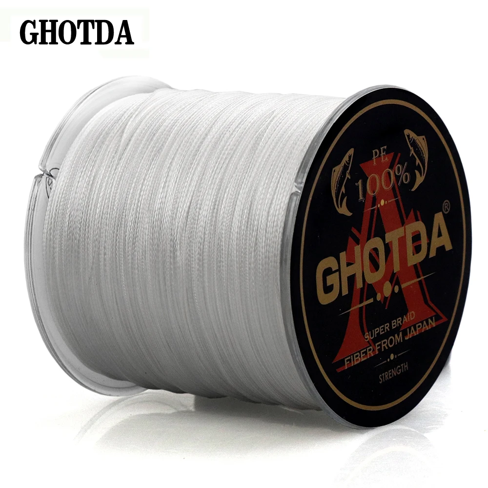 Плетеная полиэтиленовая рыболовная леска GHOTDA 500 м 8 жильный шнур для ловли карпа в