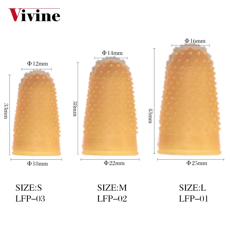 VIVINE 12 шт конус Profle Nail Art латексная защита для пальцев 3 Размера Резиновые палочки