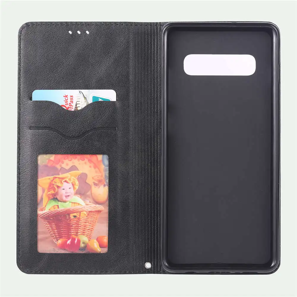 Тонкий чехол для samsung s10e s10 plus Samsung Galaxy S10 S10E + роскошный чехол-кошелек из