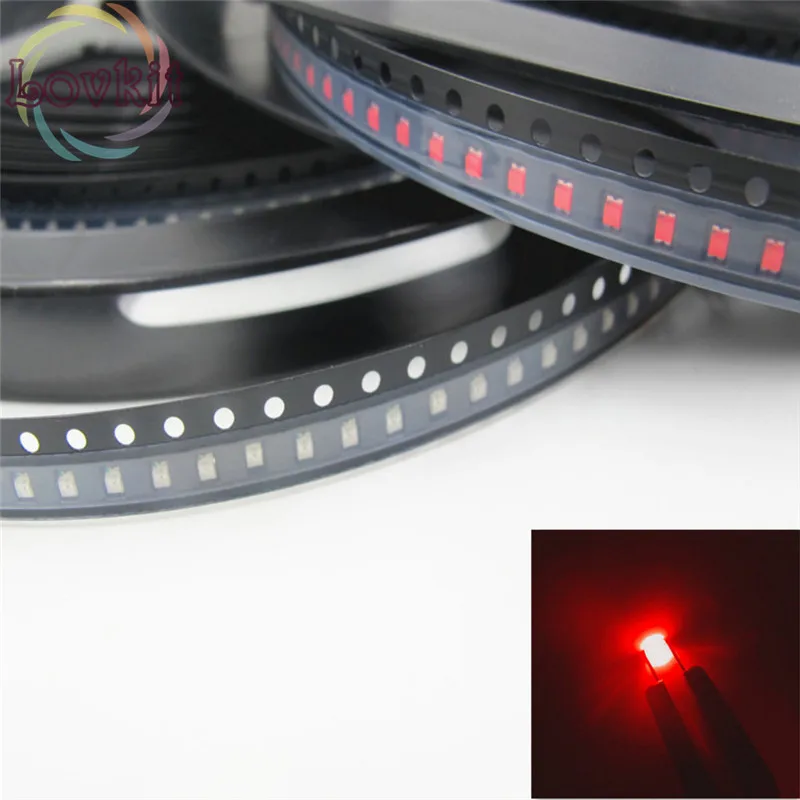5000 шт. 0805 SMD красный светодиод 1 8-2 в высокое качество SMT чип лампы Бусины Подходит