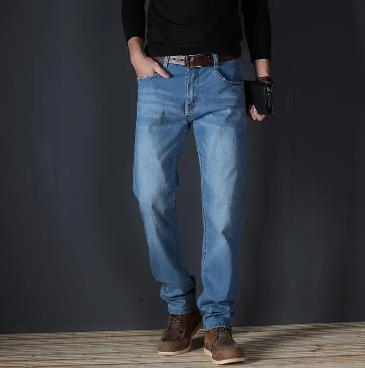 

2019 Autumn Thin Top Quality Stretch Jeans For Men Causal Long Pants For Male Free Shipping 2PCS A lot