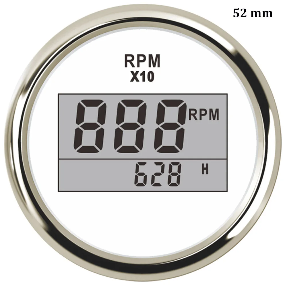 Digital rpm WS Цифровой тахометр для автомобиля, лодки, мотоцикла, дизельного бензина, двигателя, индикатор оборотов, ЖК-дисплей, счетчик часов 6000/8000 об/мин, тахометр - Цвет: Digital rpm WS