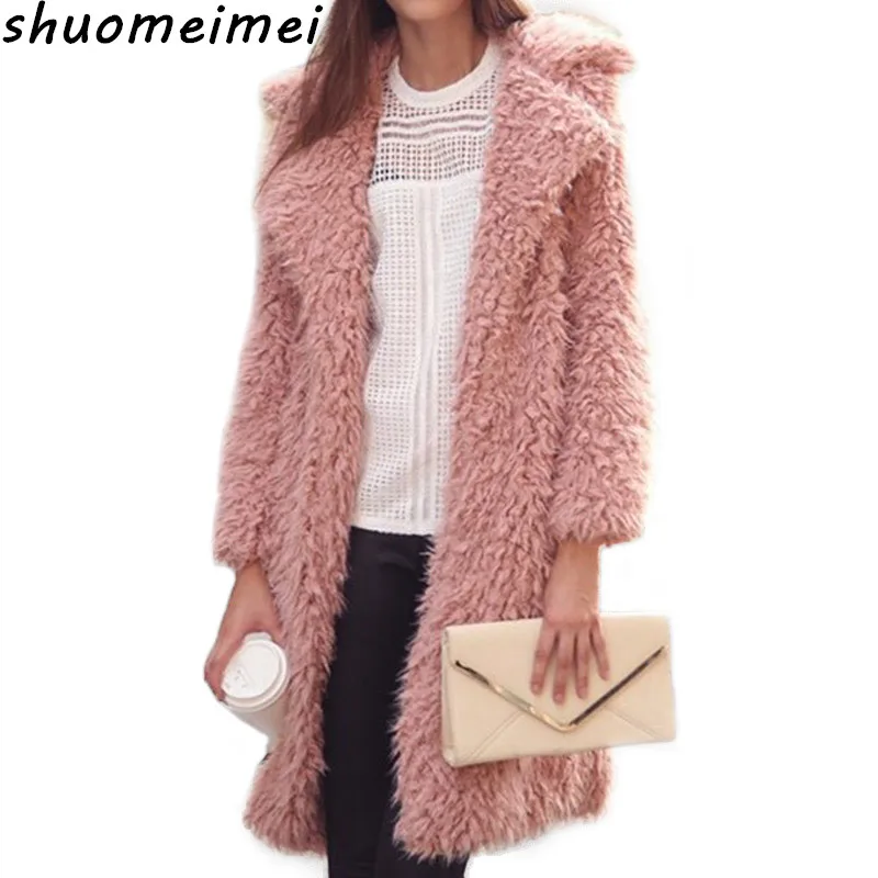 2017 г. женские зимние пальто шерстяной кардиган женский потепления свободные