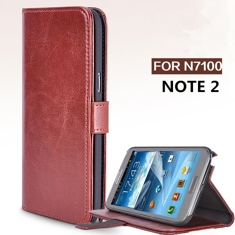 Для Samsung Galaxy NOTE 2 чехол N7100 кошелек слот для карт Стент чехлы кожа узор флип