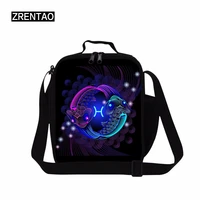 zrentao cartoon cooler bags for school children small picnic meal package constallion print lunch food container bags sac repas