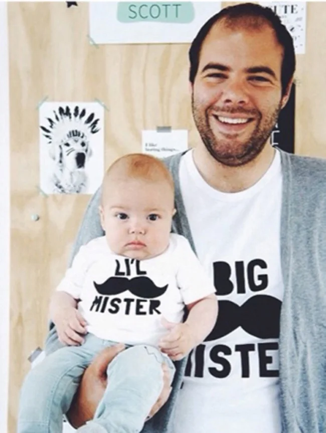 Летняя коллекция 2017 года футболка для Отца и Сына подходящая одежда семейный