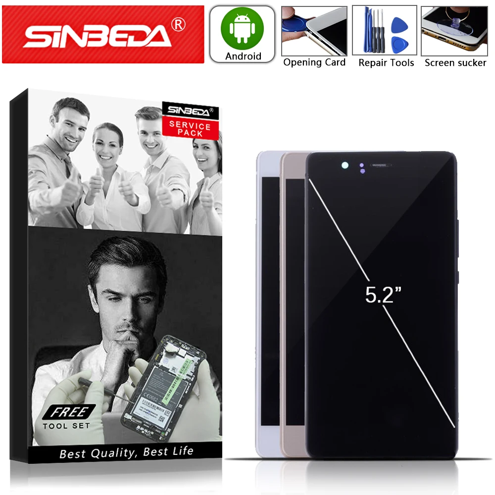 Сменный сенсорный ЖК экран 5 2 дюйма для HUAWEI P9 Lite L21 L53 G9|lcd screen|2 screenhuawei lcd screen |