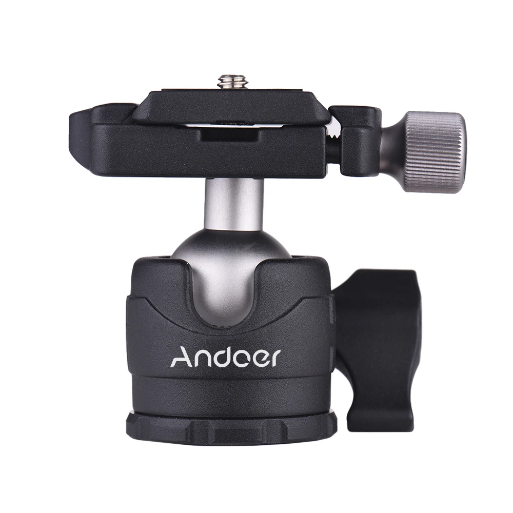 Andoer настольная шаровая Головка 360 градусов Штатив крепление w/БЫСТРОРАЗЪЕМНАЯ