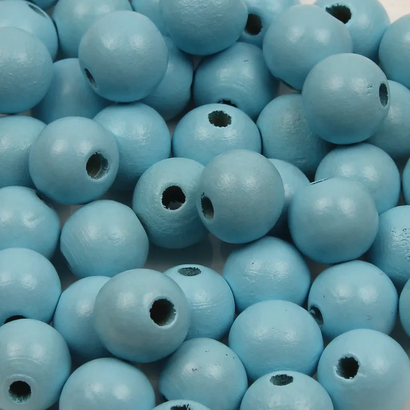 

8/10/12mm Colorful Natural Wooden Round Loose Spacer Beads For Jewelry Making DIY Necklace Bracelet Handmade