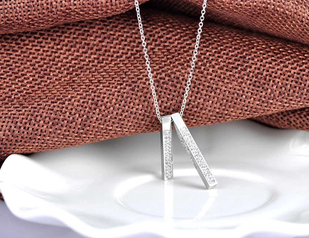 ZooMango трендовые Стразы двойные геометрические прямоугольные Чокеры ожерелье для