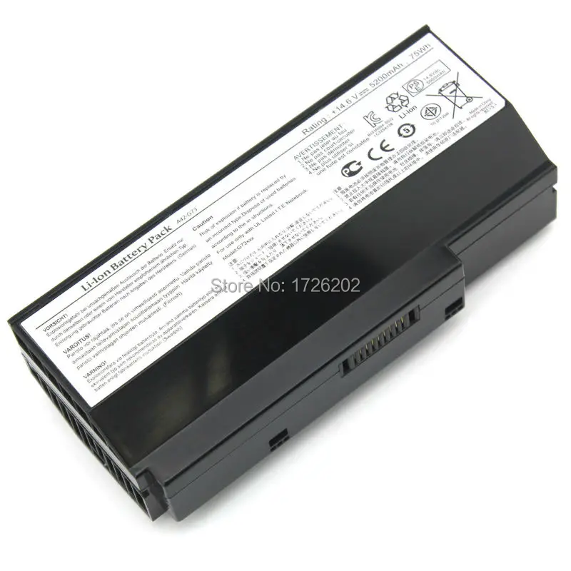 Аккумулятор для Lamborghini VX7SX G53JQ G53SV G53SW G73 G73J G73jh G53 series A42 G73JW G73SW 07G016DH1875 07G016HH1875 ASUS|battery
