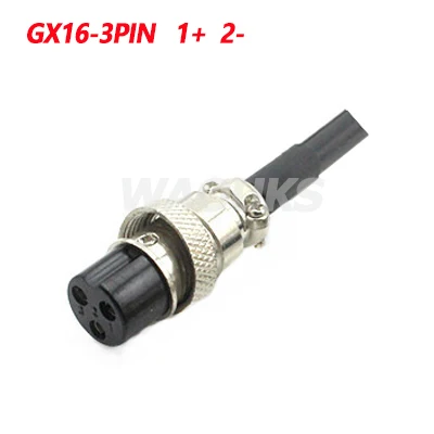 3P GX16 54,6 V 4A зарядное устройство 54,6 V литиевая батарея зарядное устройство для 13S 48V литий-ионная батарея зарядное устройство высокой мощности - Цвет: 3P GX16