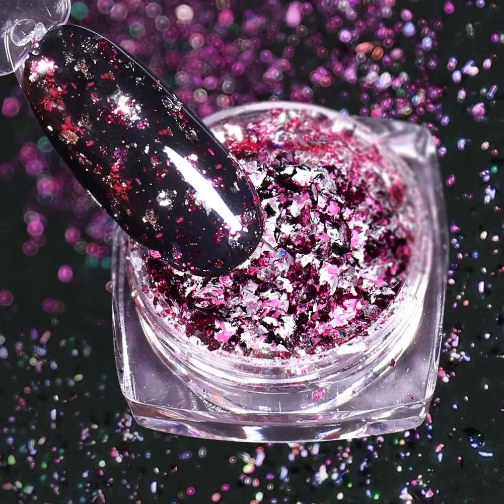 5 3 шт BEAUTYBIGBANG зеркало для дизайна ногтей алюминиевые блестки хромированные Блестки для ногтей акриловая пудра погружающаяся пудра для украшения ногтей - Цвет: 5