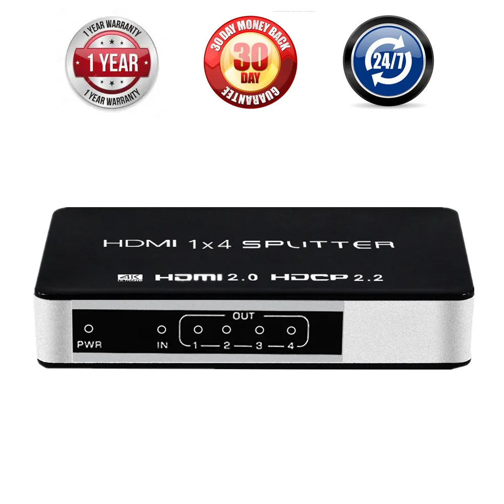 Переходник UHD HDMI 4K 60 Гц 1x4 1 вход 4 выхода 2 0 HDCP разделенный ретранслятор