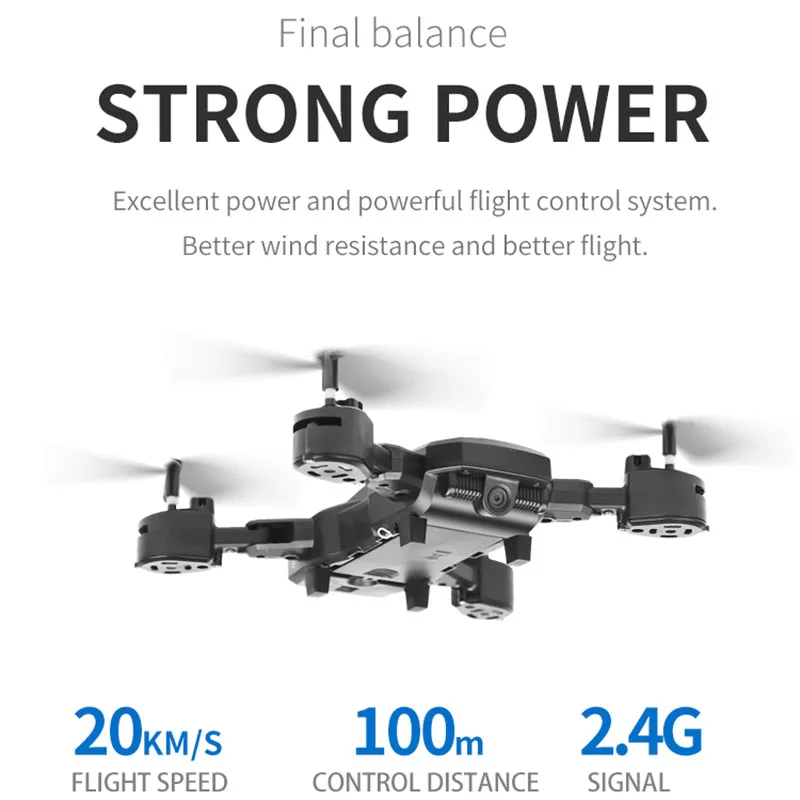 Радиоуправляемый Дрон с камерой HD 0 3 м 5 Мп складной Квадрокоптер самолет Wi Fi FPV 1080P