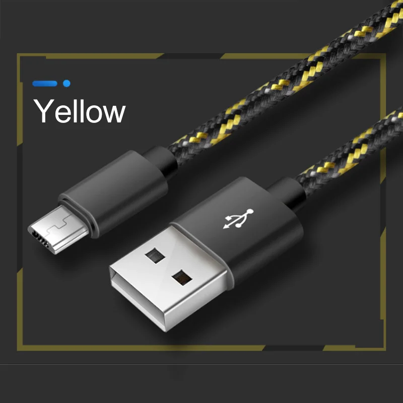 Micro USB кабель 2A нейлон Быстрая зарядка USB кабель для передачи данных для samsung Xiaomi LG планшет Android мобильный телефон usb зарядный шнур Кабели