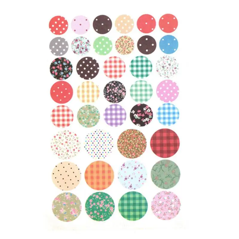 

Colorful Rounds Stickers Scrapbooking Paper Self Adhesive DIY Crafts Card Decor Stationery Teacher Praise 20pcs