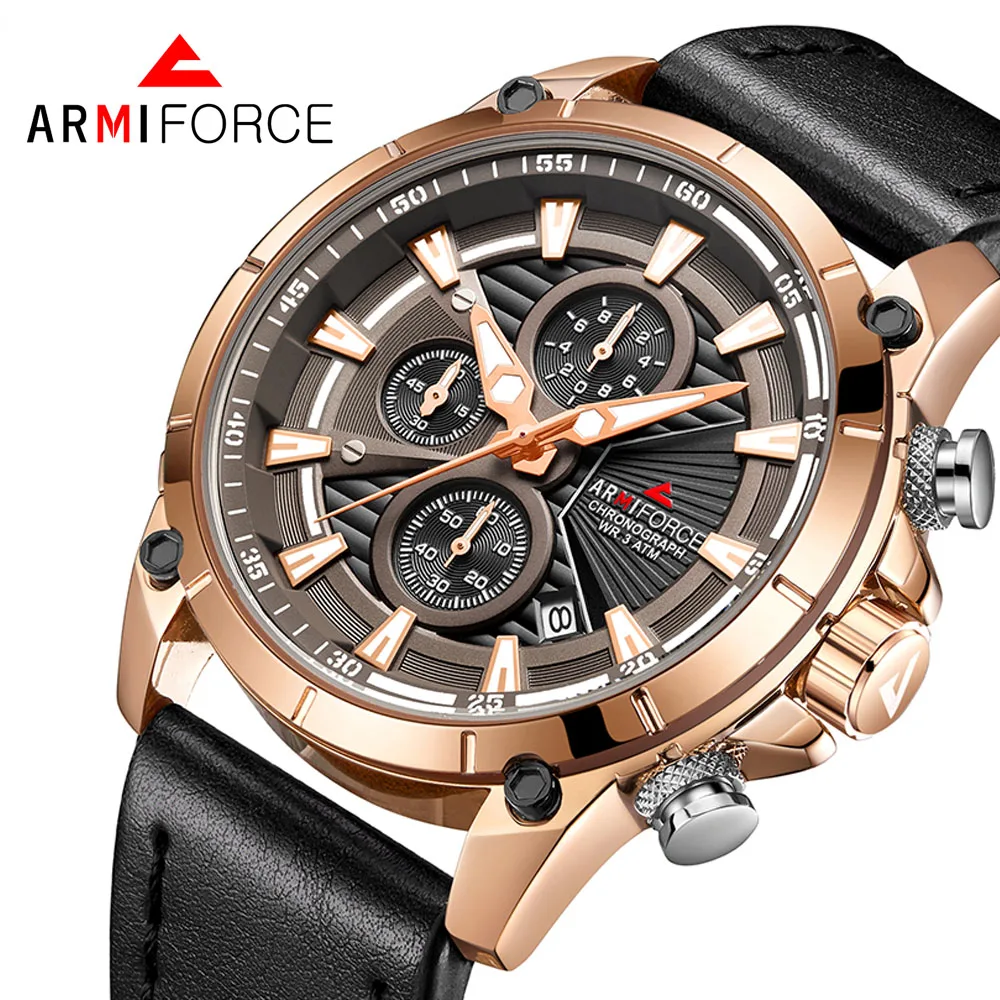 Часы ARMIFORCE Мужские кварцевые спортивные водонепроницаемые|Мужские часы| |