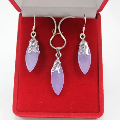 Женский ювелирный комплект из колье и серёг с натуральным камнем|jewelry earring box|earring