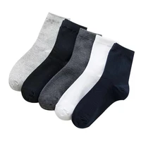 5 pairslot large size men socks cotton 42434445464748 solid color fashion casual high quality classic business male socks