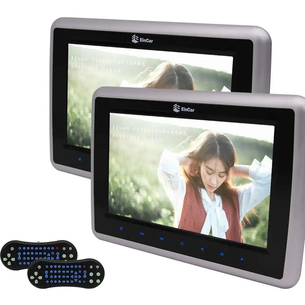 9 дюймов Автомобильная Подушка подголовник мониторы cd DVD плеер/USB/HDMI + игры двойной