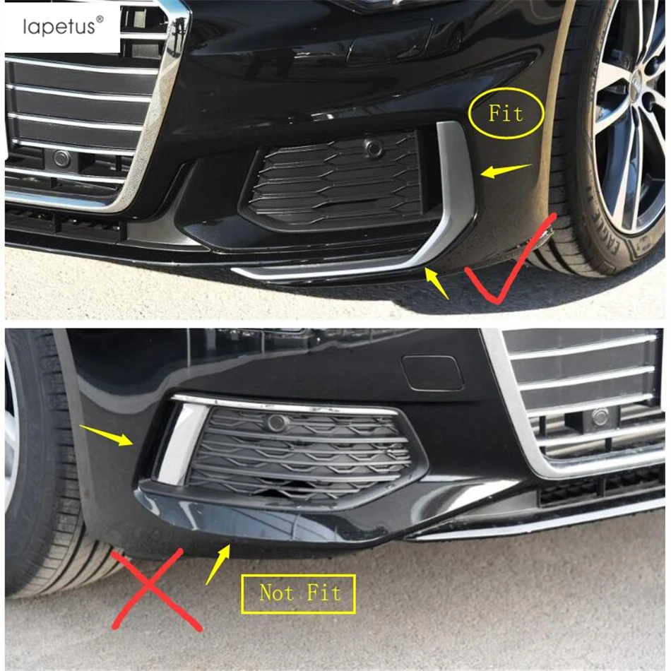 Аксессуары Lapetus подходят для Audi A6 C8 2019 2021 ABS передняя головка Противотуманные фары