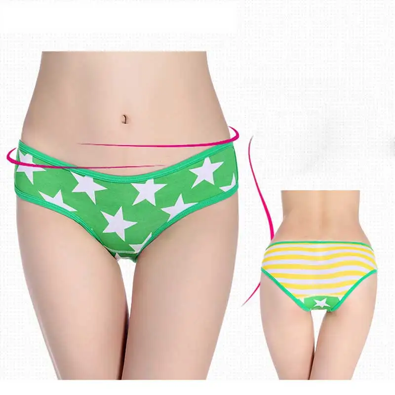 Оптовая 100 Хлопок Менструации Трусики Симпатичные Удобная Underwear Lingerie Women Трусы |