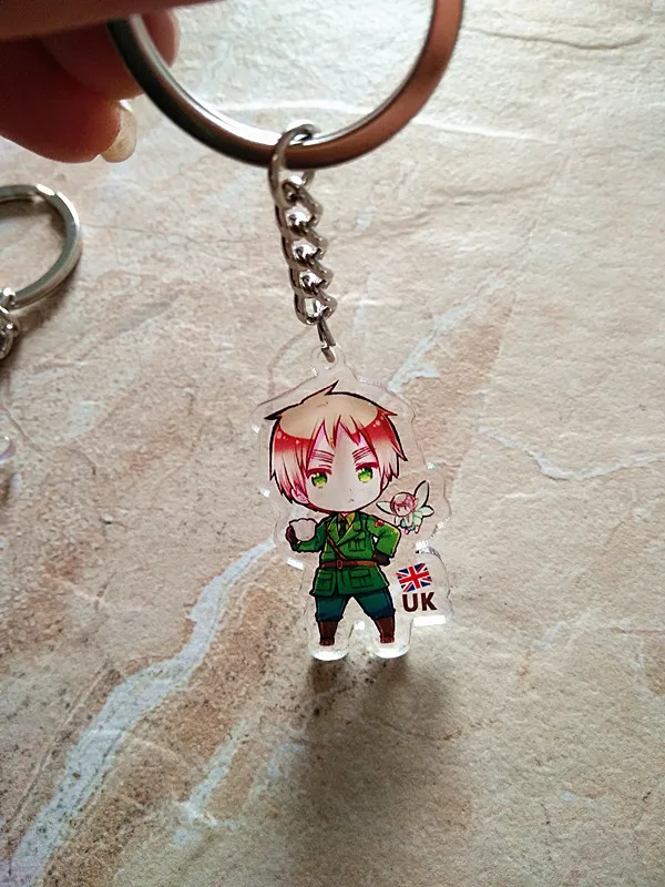 9 шт./компл. аниме брелок для ключей Axis Power Hetalia uk Италия Макарон немецкий