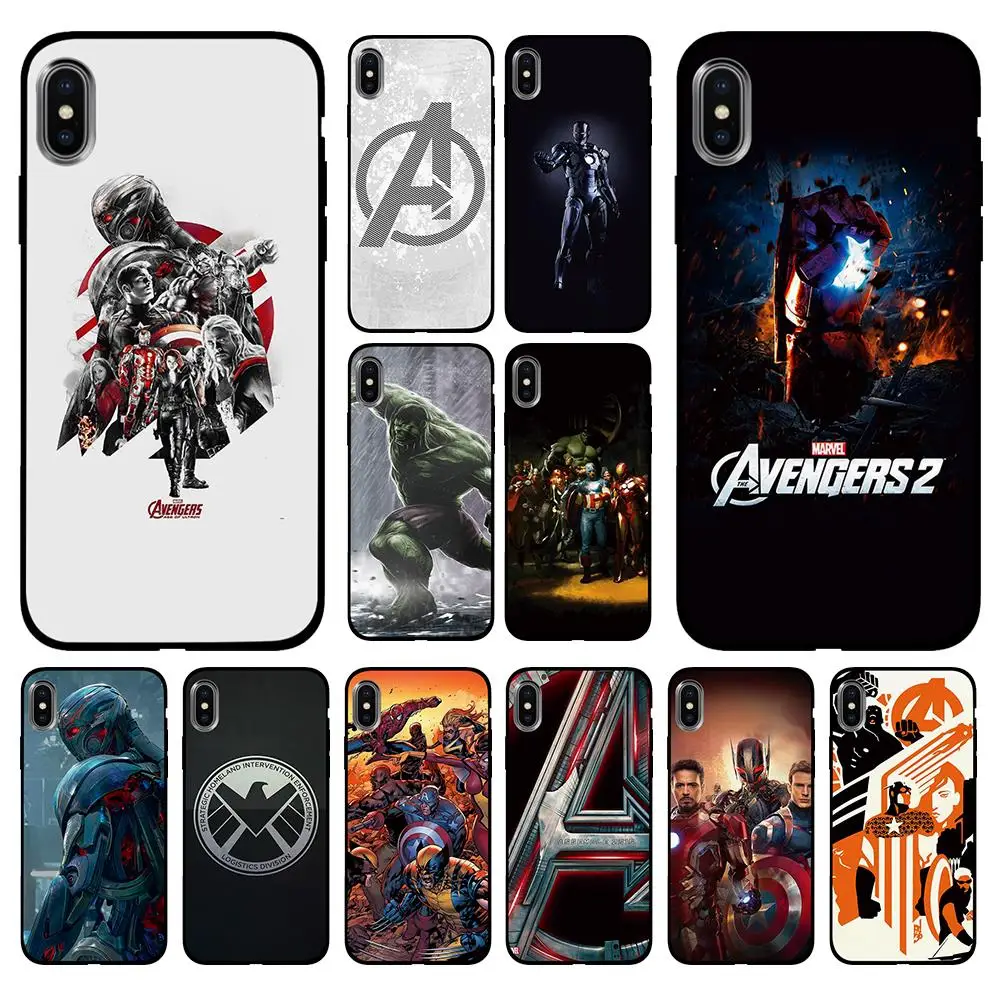 Мстители Бесконечность войны Мягкий ТПУ чехол для Apple iPhone 6 6S 7 8 Plus 5 5S SE X XS MAX XR
