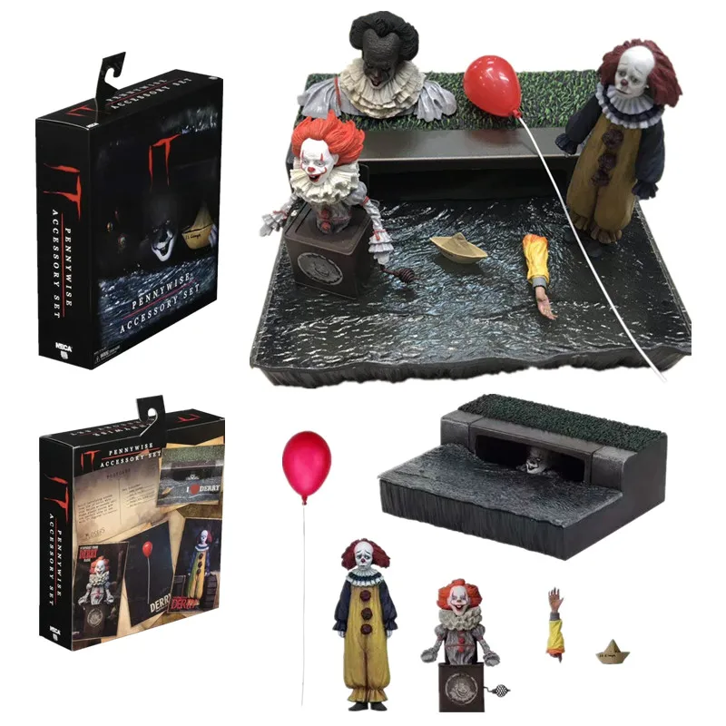 Набор аксессуаров NECA Pennywise 2017 Ultimate Reel игрушки Stephen King ПВХ экшн фигурка