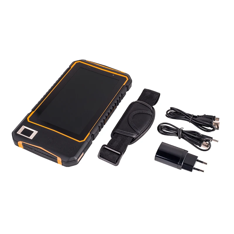 Android 7.0 OS Industrial Rugged Tablet Handheld Terminal Data Collector with 1D barcode scanner 2D scanner LF 125kHz 134.2kHz