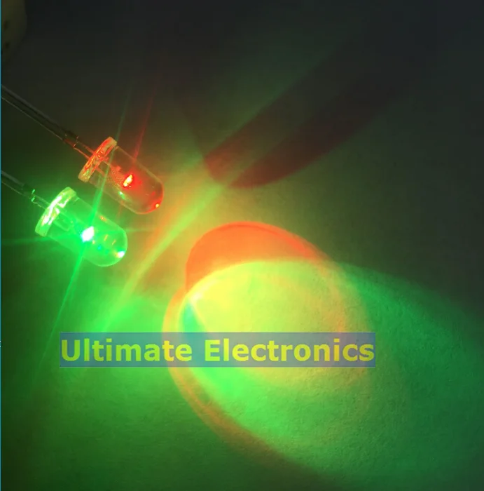 1000pcs Water clear LED Round Top RGB fast flashing slow colorful 3MM Alternating F3 | Электронные компоненты и