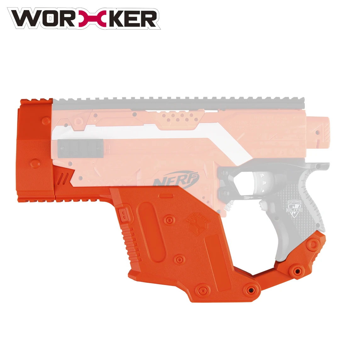 Набор аксессуаров для игрушек Nerf Stryfe черный оранжевый прозрачный|Игрушечное