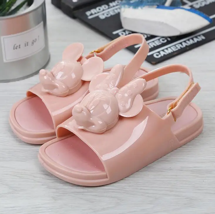 Мини сандалии Melissa Twins с головкой мыши новинка 2019 летняя трехмерная обувь желе