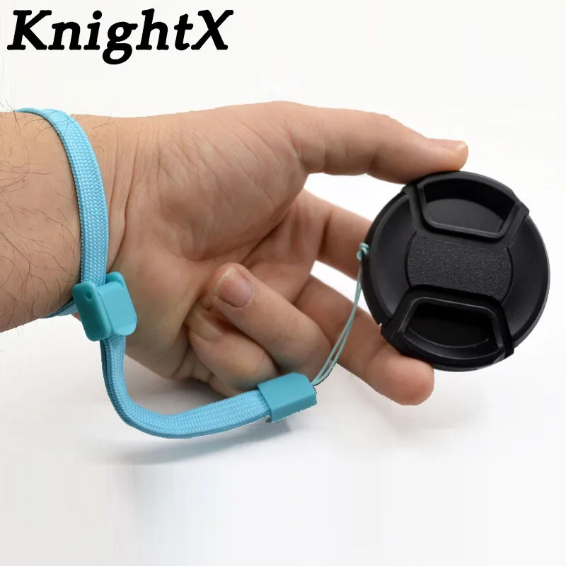 Крышка объектива KnightX с центральной защелкой 58 мм 52 67 55 72 для аксессуаров canon 550d eos