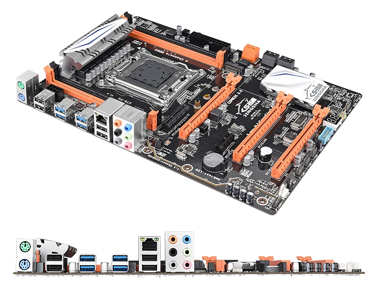 X79-P3 M.2 четырехканальный X79 материнская плата Combo ATX LGA 2011 XEON игровая материнская плата+ E5-2670+ 64 ГБ(4*16 Гб) DDR3 ECC REG ram