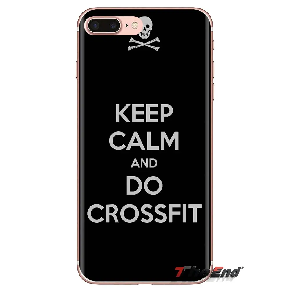 Прозрачный чехол из ТПУ для Xiaomi Mi4 Mi5 Mi5S Mi6 Mi A1 A2 5X 6X 8 9 Lite SE Pro Max Mix 2 3 2S Keep Calm And Crossfit On |