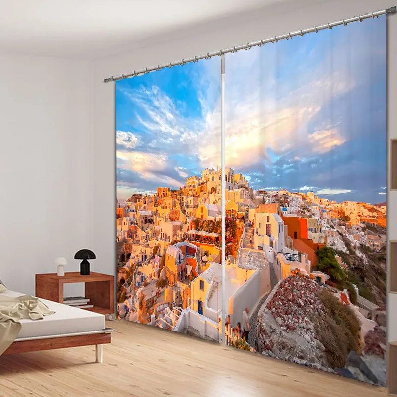 Mosque Mordern 3D затемненные оконные шторы s для гостиной для спальни в отеле/шторы для Офиса Шторы Cortinas Para sala