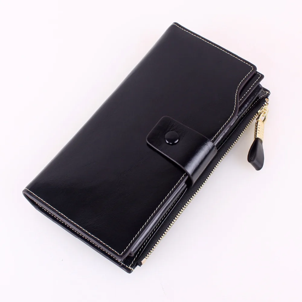 Женский кошелек из натуральной кожи с отделением для карт|wallet and purse|women long walletlong