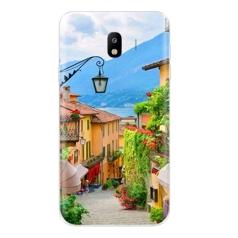 andscape Flower Flora Painted Cute Pattern Clear Soft TPU Silicone Case For Samsung Galaxy J5 2017 J530F Cover Blade Y005 |