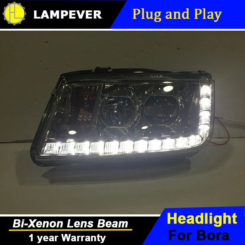 Lampever Стайлинг для VW Volkswagen Bora головной светильник 2001 2005 s светодиодные фары бар Bi