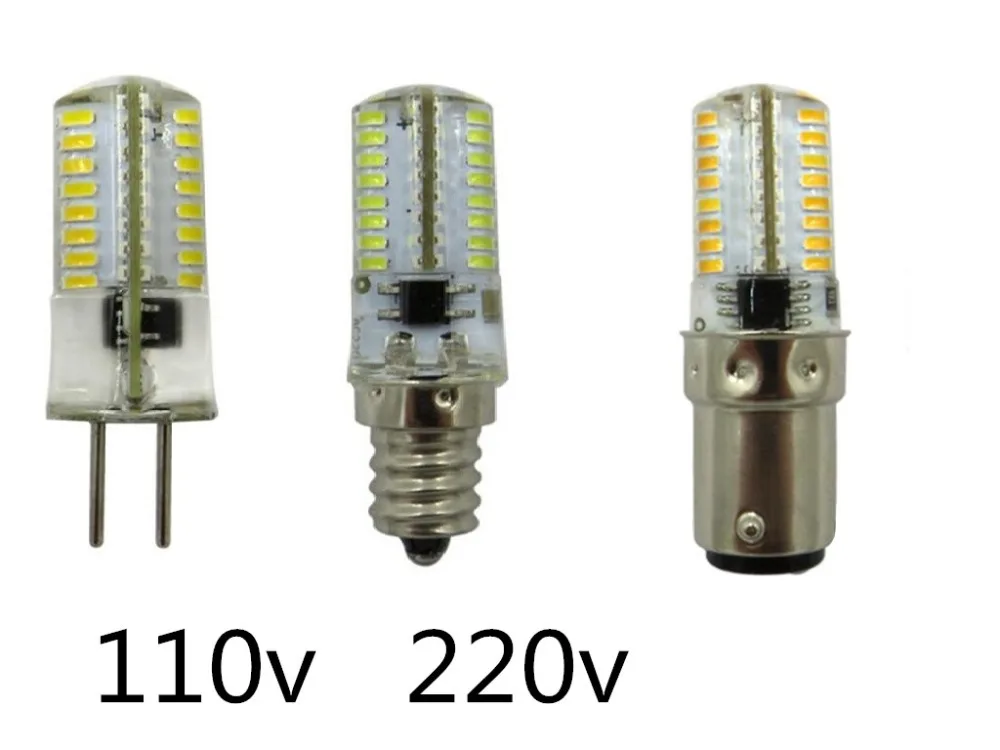 Светодиодный Диммируемый E14 110 В E17 GY6.35 220 B15 светодиодный в 3 Вт BA15 GU5.3 G9 G4