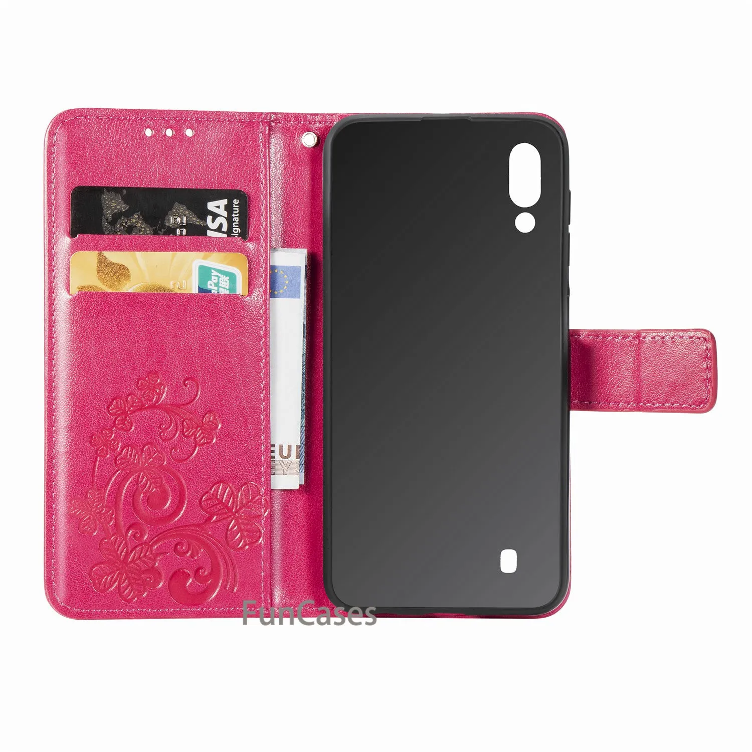 Фото Чехол-книжка с откидной крышкой для samsung Galaxy M10, кожаный чехол для Galaxy M10, чехол-бумажник с откидной крышкой для samsung M10, SM-M105F для телефона Etui №5