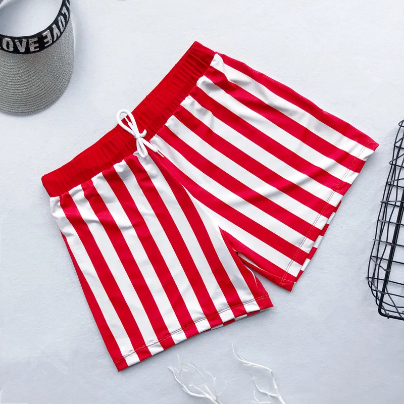 Couple Swimwear stripe Women Lovers Swimsuit Bikini 2019 Set Two Pieces Summer Beachwear Bathing Suit &amp Man Trucks Beach Shorts | Спорт и