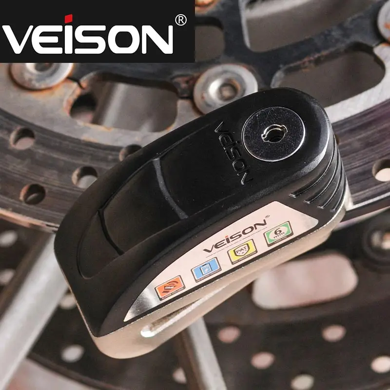 VEISON Upgrade 130 дБ мотоциклетная сигнализация замок велосипед Steelmate диск мото скутер