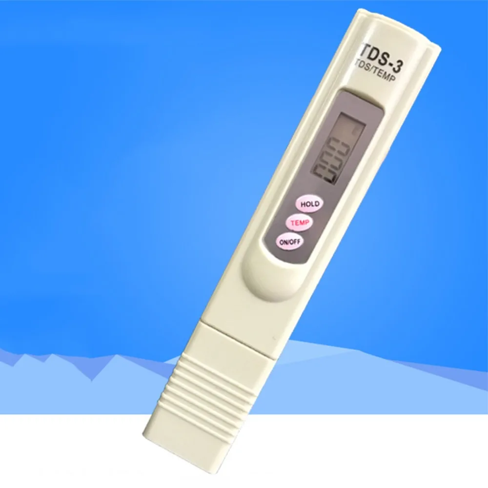 Цифровой тестер качества воды TDS 3 измеритель чистоты тестирование температуры PPM
